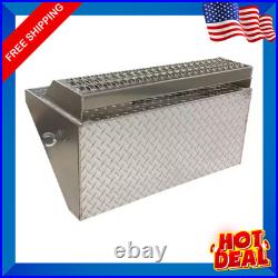 Peterbilt 379 389 Aluminum Diamond Plate Battery Box Lid with Top Step