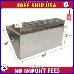 Peterbilt 379 389 Aluminum Diamond Plate Battery Box Lid with Top Step, 30 NEW