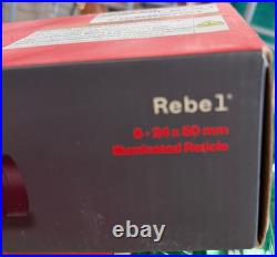Redfield Rebel 6 24 x 50 Illuminated Rectile Rifle scope 175252 open box store