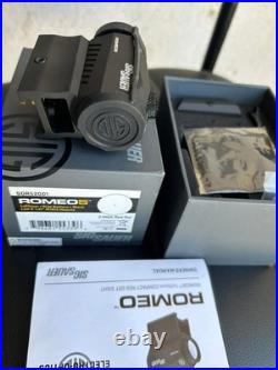 SIG Sauer ROMEO5 1x20mm 2 MOA Red Dot SOR52001 with Both Mounts Box & Manual