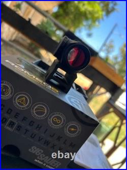 SIG Sauer ROMEO5 1x20mm 2 MOA Red Dot SOR52001 with Both Mounts Box & Manual
