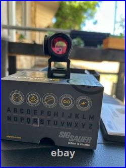 SIG Sauer ROMEO5 1x20mm 2 MOA Red Dot SOR52001 with Both Mounts Box & Manual