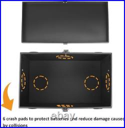 Stainless Steel 12V Car/RV/Marine Battery Box Black 27 Series