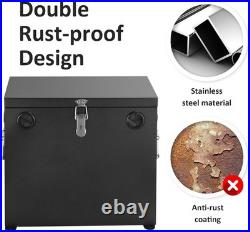 Stainless Steel 12V Car/RV/Marine Battery Box Black 27 Series