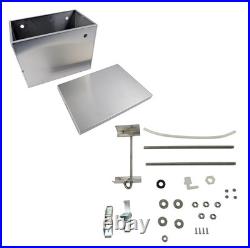 Summit Battery Box Aluminum Finish 13 7/8 Lengthx8 7/8 Widthx10 1/4 Height EA
