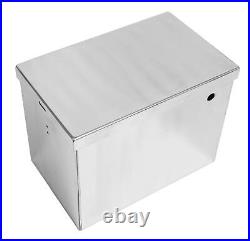 Summit Battery Box Aluminum Polished 13 7/8 Lenx8 7/8 Widthx10 1/4 Height EA