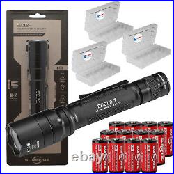 SureFire EDCL2-T EDC Flashlight 1200 Lumens with12 Extra CR123As & 3 Battery Boxes