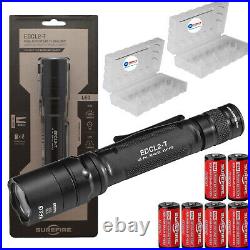 SureFire EDCL2-T EDC Flashlight 1200 Lumens with 6 Extra CR123As & 2 Battery Boxes