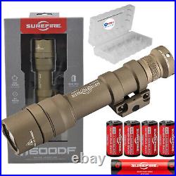 Surefire M600DF Scout Ultra Dual Fuel LED Weapon Light with 4 CR123 & Battery Box