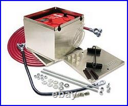 Taylor Aluminum Battery Box withCables 11.25 L x 9.5 W x 8.75 H