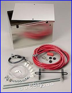 Taylor Aluminum Battery Box withCables 13.5 L x 9.5 W x 10 H