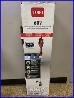 Toro 51830 60V Max Cordless String Trimmer Kit With Battery & Charger New Open Box