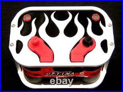 Trunk mount Flame Hot Rod Optima 34/78 Battery Box Tray /Bracket/hold down D34