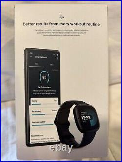 UNOPENED Fitbit Versa 4 Fitness Smartwatch Black NEW IN BOX