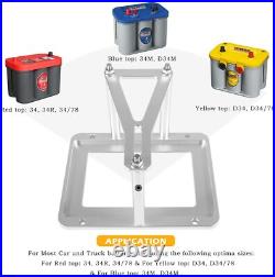 Universal Aluminum Battery Tray Hold Down Trunk Relocation Box 551181