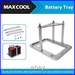 Universal Aluminum Billet Battery Tray Hold Down Relocation Box Mount OEM 551181