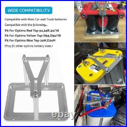 Universal Aluminum Billet Battery Tray Hold Down Relocation Box Mount OEM 551181