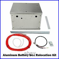 Universal Polished Billet Race PC Complete Aluminum Battery Box Relocation Kit
