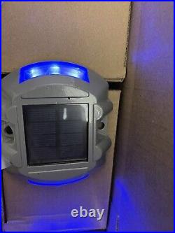 VEVOR 24 PCs Solar Driveway Lights 6 LEDs Blue Safety Lights for Pathway Steps