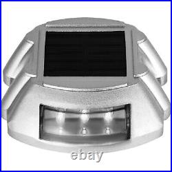 VEVOR 24 PCs Solar Driveway Lights 6 LEDs White Lights for Pathway Steps