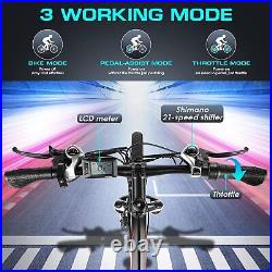 Vivi Electric Bike 27.5'' 500W Mountain Bicycle Commuter E-bike 499WH Battery