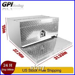 Weatherproof Aluminum Cab Entry Box 31x32x15 Battery Storage Lock For Peterbilt