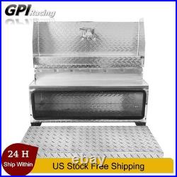 Weatherproof Aluminum Cab Entry Box 31x32x15 Battery Storage Lock For Peterbilt