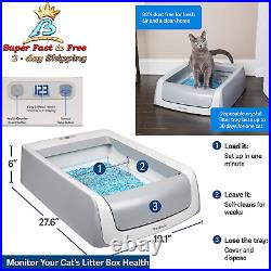 Wifi Cat Litter Box System Automatic Self Cleaning Kitty Tray Large Mess Free